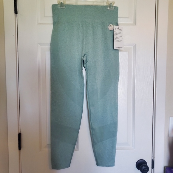 PINK Victoria's Secret Pants - PINK Victoria's Secret Seamless Workout Tights Leggings - Light Green